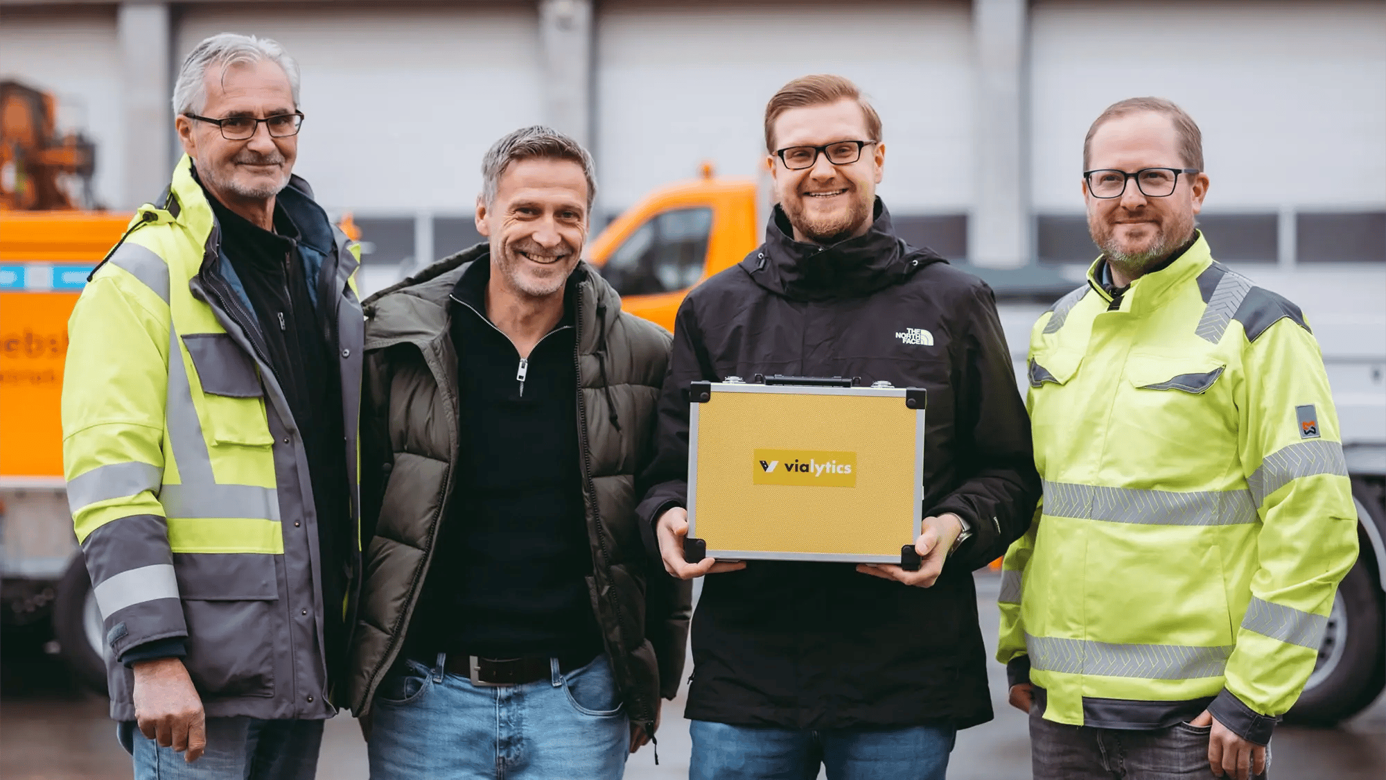 Alex Block von vialytics mit dem Team aus Goslar